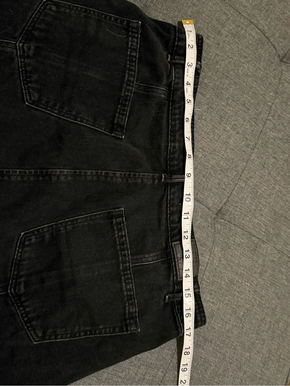 American Eagle Outfitters Black Button-Front A-Line Denim Skirt